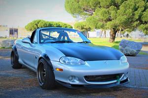 GV Style Front Lip Air Dam För Mazda MX-5 NB 01-05