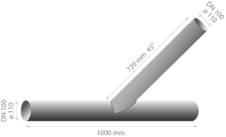 RH Packer, Lateral Feed dn100/100 45°