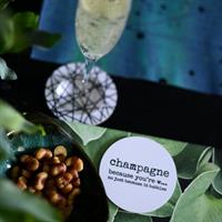 Glasunderlägg Champagne från Erika Tubbin 