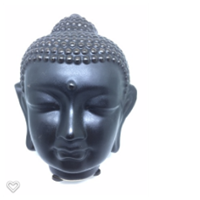 Buddha huvud svart 13 cm