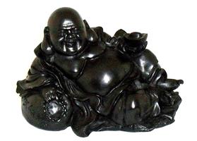 Skrattande Buddha 8x13 cm Resin