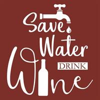 Kaffeservetter Save Water drink wine