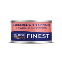 Finest Våtfor Makrell med spinat og gulrot 12x85g