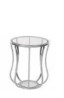 Iris sidetable stål/glas