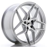 JR34 20x10 ET20-40 5H BLANK Silver Machined face