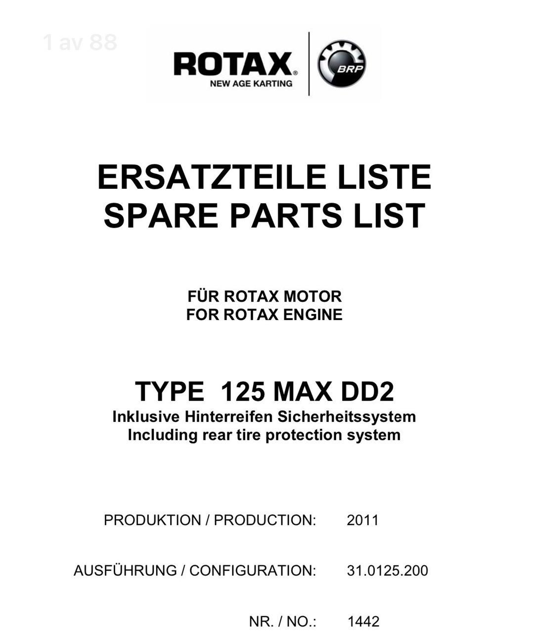 Delekatalog Rotax DD2 2011