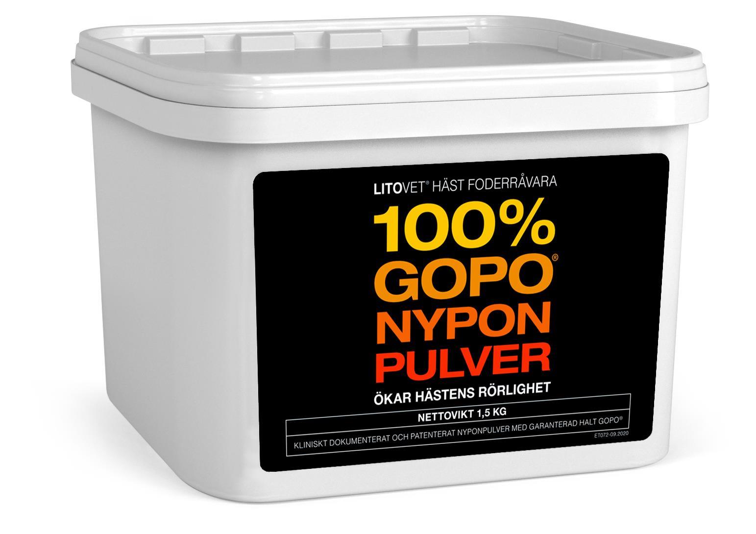 LitoVet 100% GOPO-nyponpulver