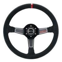 Sparco L575, Black Suede, Black Spokes, 63 mm