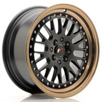 Japan Racing JR-10 16x7 4x100/108 ET30 Flat Black Bronze Lip