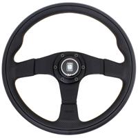 Nardi Twin Line, Black Leather, Black Spokes, Ø35 cm