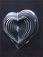 Spiral Hjärta med kristallhjärta