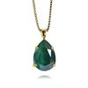 Mini Drop Necklace / Royal Green