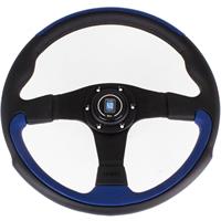 Nardi Leader, Blue Leather, Black Spokes, Ø35 cm