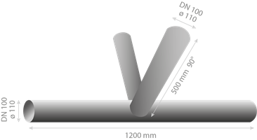 RH Packer, K-joint100/100/100 short