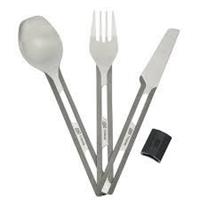 ESBIT 3-pcs Titanium Cutlery-Set w/ silicon sleeve