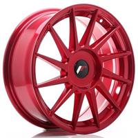 JR Wheels JR22 17x7 ET35-40 BLANK Platinum Red