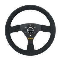 Sparco R323, Black Suede, Black Spokes, 39 mm