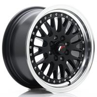 Japan Racing JR-10 15x7 4x100/108 ET30 Flat Black Polished Lip