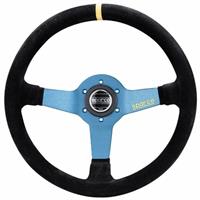 Sparco L550, Black Suede, Aluminium Spokes, 63 mm