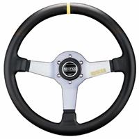 Sparco L550, Black Leather, Aluminium Spokes, 63 mm