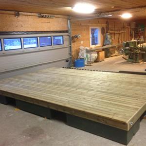 BRYGGA 2,10X3,00 MONTERAD