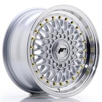 Japan Racing JR-9 15x7 4x100/108 ET20 Silver (Gold Bolts)