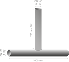 RH Packer, Lateral Feed dn100/100 90°