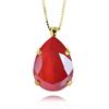 Classic Drop Necklace / Raspberry Red
