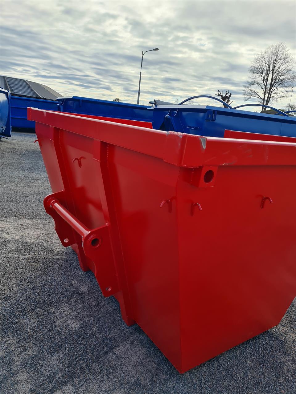 Container lastmaskin Manitou Fäste