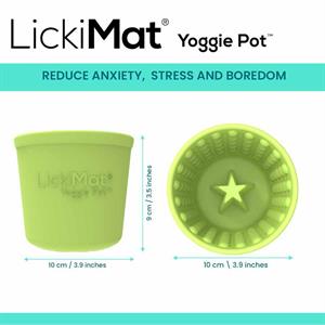 LICKIMAT YOGGIE POT LYSEBLÅ