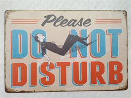 Plåtskylt "Do not disturb"