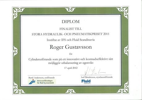 Stora Hydraulik och Pneumatikpriset 2011