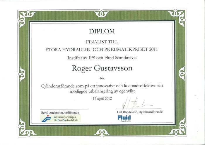 Stora Hydraulik och Pneumatikpriset 2011
