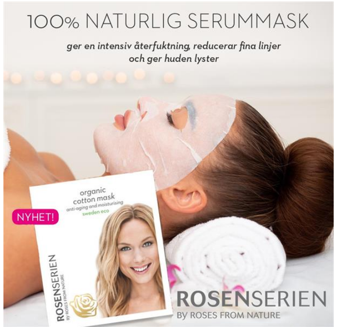 Nyhet! Organic Cotton Mask - anti-aging  och moisturising
