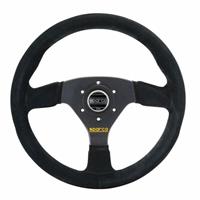 Sparco R383, Black Suede, Black Spokes, 39 mm