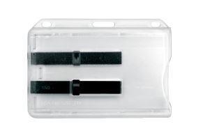 Transparent card holder for two cards