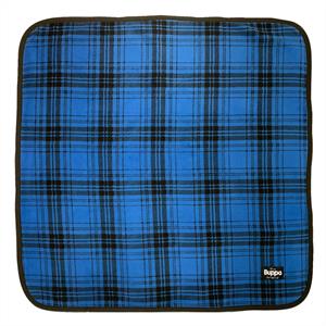 Blanket Double Fleece Blue Checked OUTLET