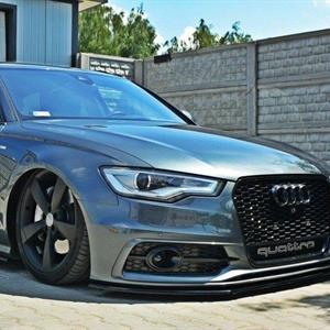 Frontleppe V1 Audi A6 S-line (C7)Carbon look 11-14