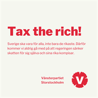 Affisch: Tax the rich