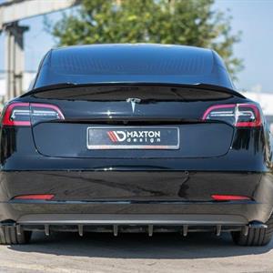 Bakfanger lepper Tesla Model 3 Carbon Look 2016- 