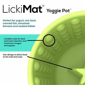 LICKIMAT YOGGIE POT LYSEBLÅ