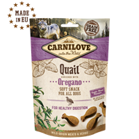 Carnilove SoftSnacks Vaktel og Oregano 200g
