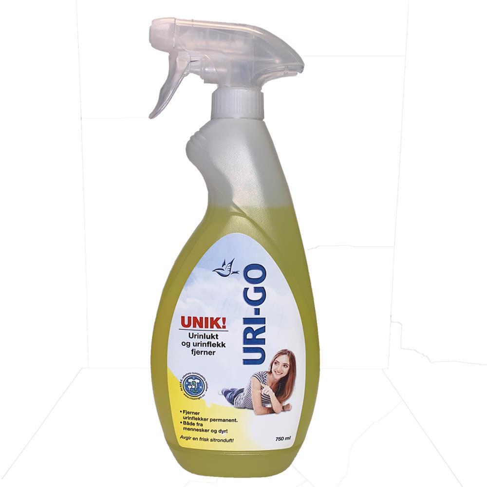URI-GO.        Urinlukt og flekk fjerner spray.
