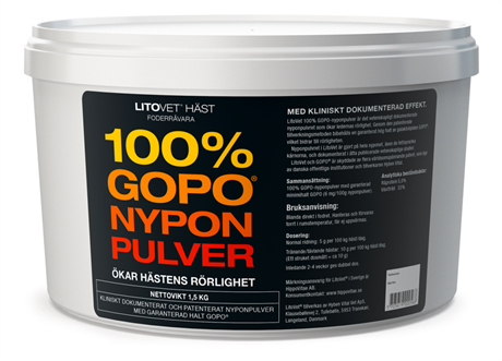 LitoVet 100% GOPO-nyponpulver
