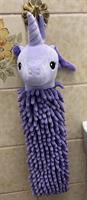 Chenille Handduk Unicorn - Lila