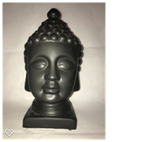 Buddha huvud svart 30 cm