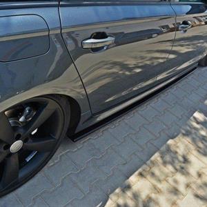 Sideskj›rt Audi A6 S-line (C7) Gloss Black 11-14 