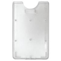 Transparent vertical card holder