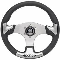 Sparco P222, Back Leather, Aluminium Spokes
