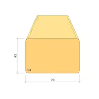 45X70 REGEL L=2500MM